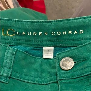 Lauren Conrad Green pants 8